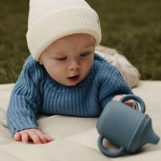 bébé découvre joue verre bébé incassable tasse apprentissage